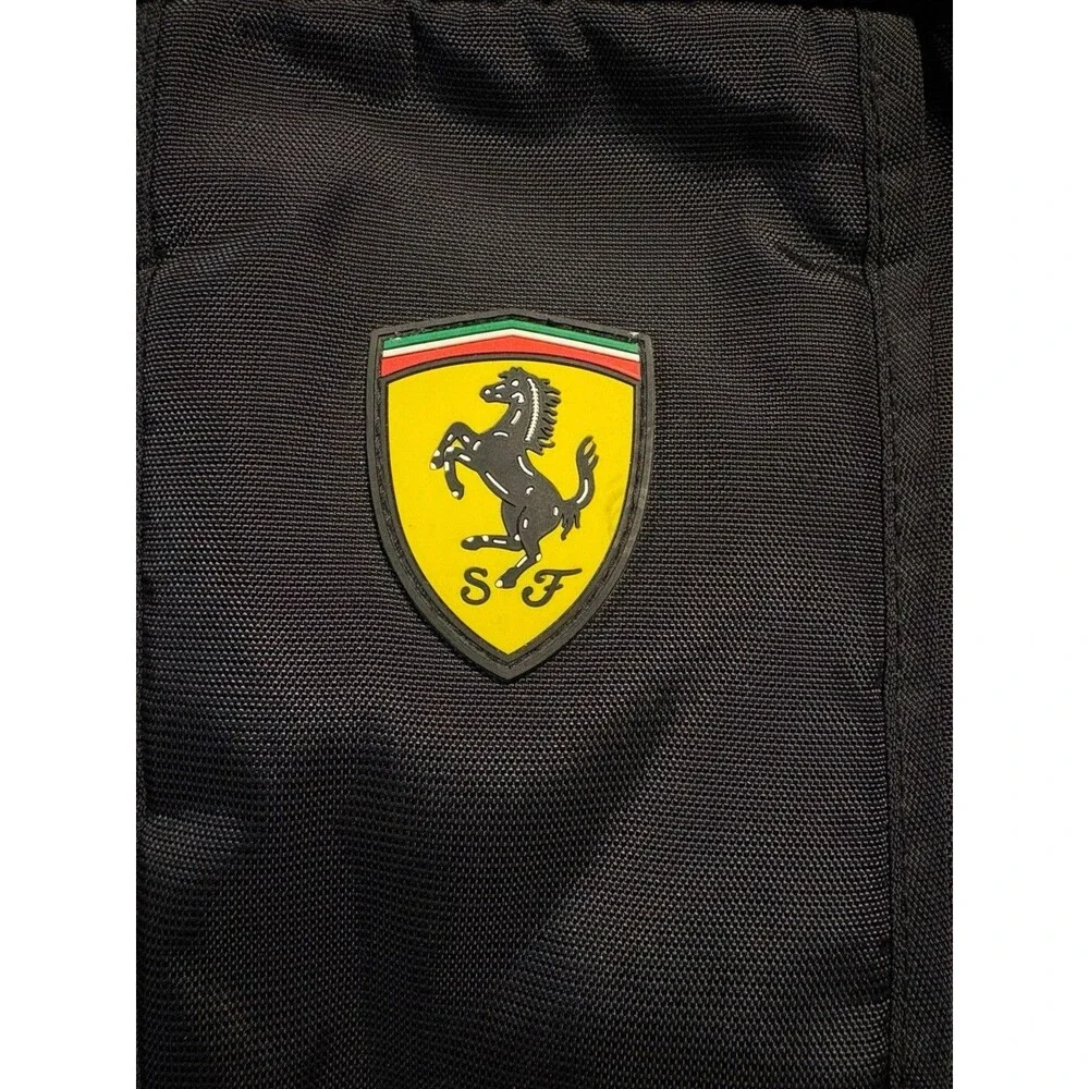 Ferrari Scuderia Racing Black Backpack Bag W/ SF Logo